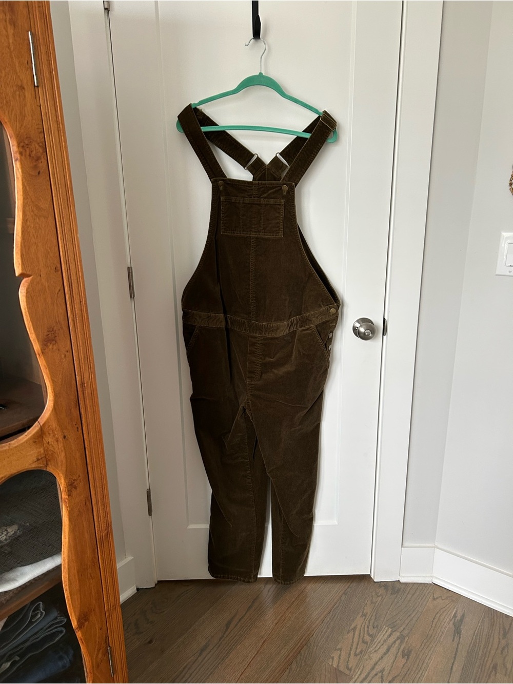 Hatch Olive Corduroy Women's Overalls